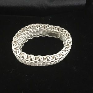 Sterling Silver mesh ring